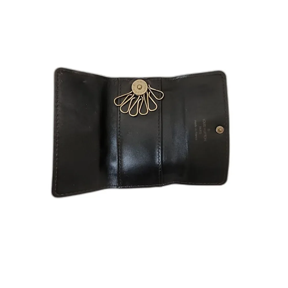 Louis Vuitton LV Brown Leather Utah 6 Key holder - Picture 3 of 12